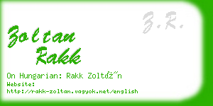 zoltan rakk business card
